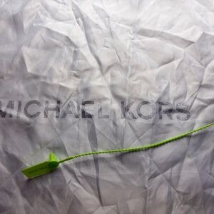 Michael Kors White Satin Drawstring Large Dust bag Handbag Cover  "18  x "18